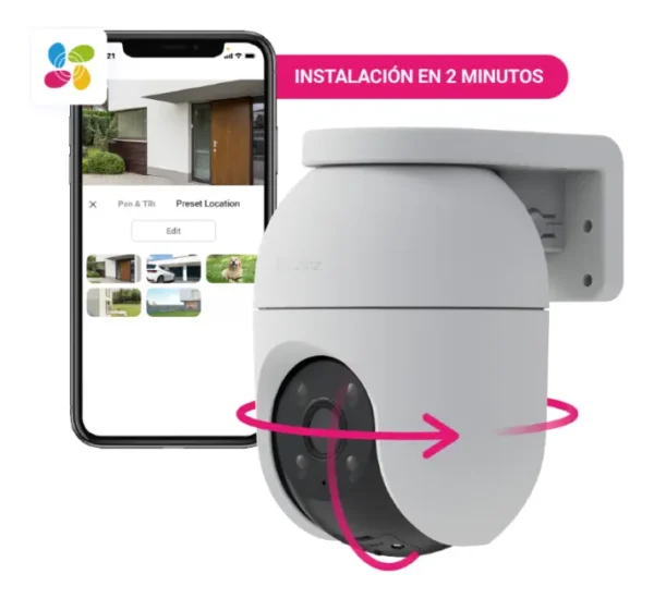 Camara De Seguridad Wifi Domo Color Full Ezviz C8c 2mp 1080 Blanco