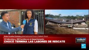 Gobernadora del Chocó a France 24: «Comenzamos la fase de atención a los damnificados»