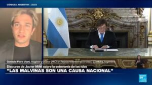 Gonzalo Fiore: «Discurso de Milei sobre Malvinas fue con intenciones electorales»
